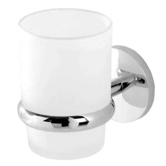 PORTABICCHIERE IN ACCIAIO CROMATO MODELLO BORA DIM. CM(LXH):ø6X16  CROMO Idroweb