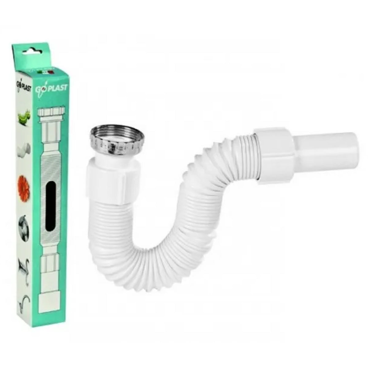 SIFONE PER SCARICO FLESSIBILE ED ESTENSIBILE CON ANIMA IN METALLO 11/4ø32   Idroweb