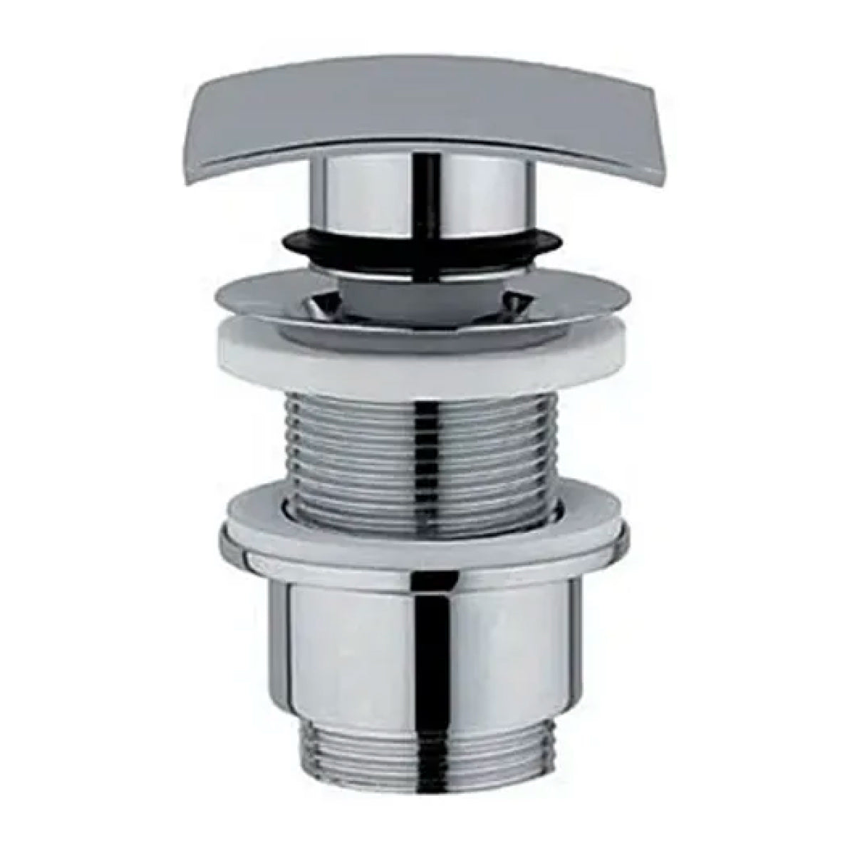 PILETTA CLIC CLAK CON TAPPO IN OTTONE QUADRATA CROMATA SENZA TROPPO PIENO 11/4   Idroweb