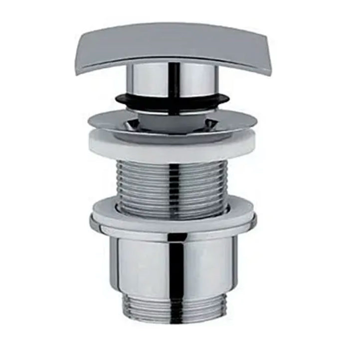 PILETTA CLIC CLAK CON TAPPO IN OTTONE QUADRATA CROMATA SENZA TROPPO PIENO 11/4   Idroweb