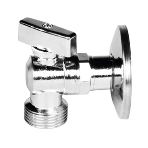 RUBINETTO MIGNON LAVATRICE A SFERA CON ROSONE IN OTTONE CROMATO 1/2 x 3/4   ZAGI S.R.L.