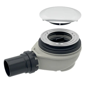 PILETTA SIFONATA IN ABS CON TAPPO CROMATO PER PIATTO DOCCIA MM 90   GEBERIT