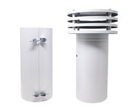 ESALATORE A TORRINO TELESCOPICO SMALTATO BIANCO ø120   MAIN S.R.L.