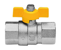 VALVOLA ARRESTO A SFERA IN OTTONE CON FARFALLA PER GAS FEMMINA FEMMINA 1/2   ENOLGAS BONOMI SPA