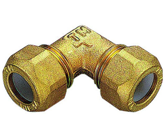 RACCORDO CURVO INTERMEDIO CON OGIVA IN PTFE PER TUBO RAME MODELLO 1200 1/2 ø10   TIEMME RACCORDERIE SPA