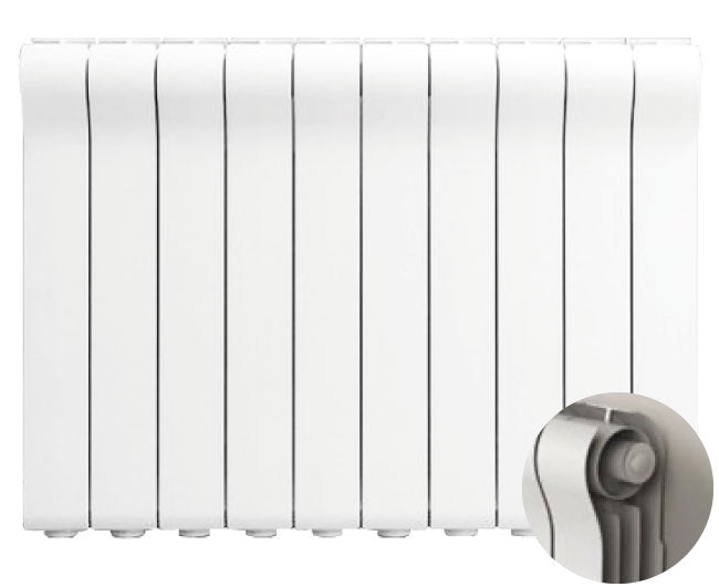 RADIATORE IN ALLUMINIO PRESSOFUSO MODELLO OTTIMO 800/100 WATT 149 RAL 9016   RADIATORI 2000