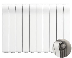 RADIATORE IN ALLUMINIO PRESSOFUSO MODELLO OTTIMO 800/100 WATT 149 RAL 9016   RADIATORI 2000