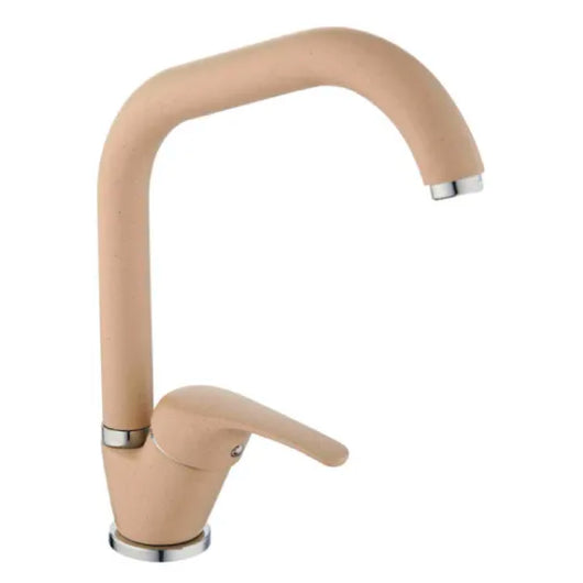 RUBINETTO MISCELATORE MONOCOMANDO PER LAVELLO SERIE BLU 2.0 GRANITO AVENA 3/8  Idroweb