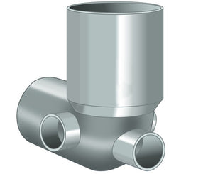 CURVA WC CON 3 ATTACCHI ø 100x40x40x40   Idroweb