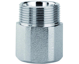 RACCORDO DIRITTO FEMMINA IN OTTONE CROMATO 3/4 ø22 C/KIT RAME M 24X19   ARTECLIMA S.R.L.