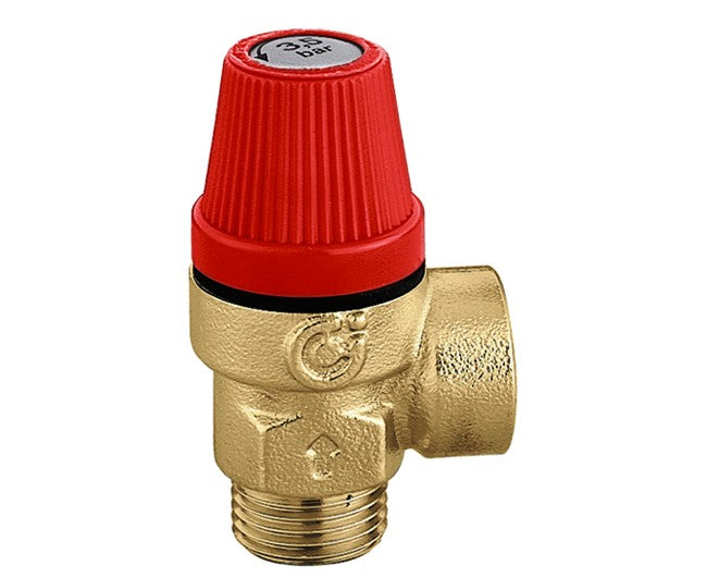 VALVOLA DI SICUREZZA ORDINARIA NON OMOLOGATA 1/2 3 BAR   CALEFFI SPA