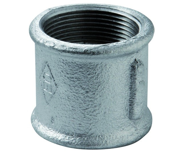 RACCORDO DIRITTO INTERMEDIO FEMMINA FEMMINA IN GHISA MALLEABILE ZINCATO 2   GEORG FISHER