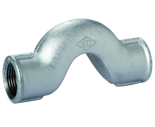 RACCORDO CURVA SORPASSO FEMMINA FEMMINA IN GHISA MALLEABILE ZINCATA 3/4   GEORG FISHER