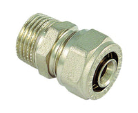 RACCORDO DIRITTO MASCHIO PER TUBO MULTISTRATO MODELLO AL-COBRAPEX 1/2 ø20   TIEMME RACCORDERIE SPA