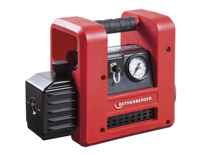Pompa vuoto bistadio con elettrovalvola e vacuometro  85 l/min  Rothenberger italiana srl