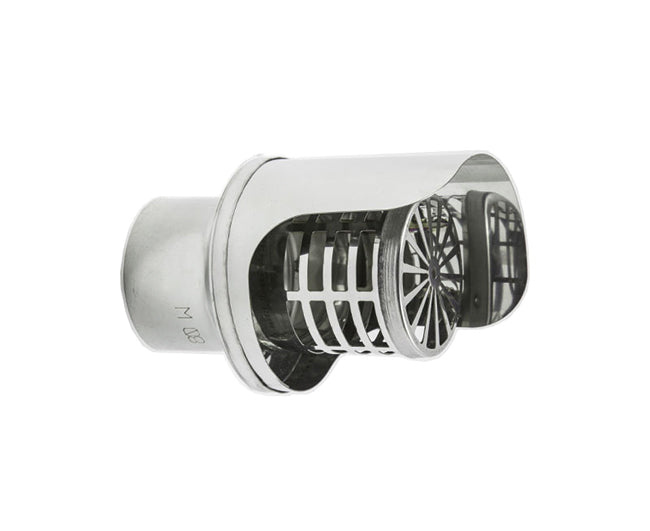 TERMINALE PELLET INOX AISI 304 ø 100