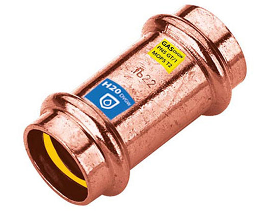 MANICOTTO RAME A PRESSARE INTERMEDIO SERIE FRABOPRESS KOMBI Ø22   FRA-BO SPA