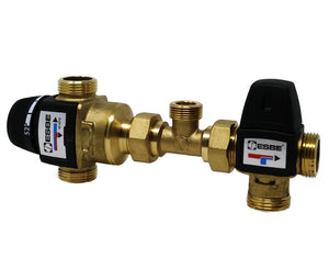 KIT PER INTEGRAZIONE SOLARE TERMICO 3/4 - TARATURA DEV. REGOLABILE DA 42  ° A 52  °C   ESBE SRL