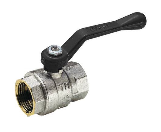 VALVOLA ARRESTO A SFERA IN OTTONE CON LEVA FEMMINA FEMMINA 4   TIEMME RACCORDERIE SPA