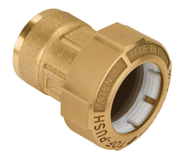 RACCORDO DRITTO FEMMINA IN OTTONE TOF-PUSH ø40X11/4   EFFEBI S.P.A.