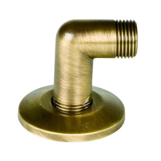 CURVETTA MASCHIO MASCHIO CON ROSONE PER SALISCENDI COLORATA 1/2*1/2 BRONZATA   PORTA & BINI RUBINETTERIE SNC