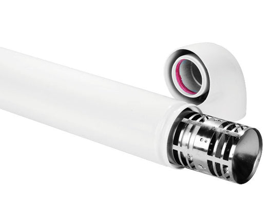 KIT FUMI CON TUBO E CURVA COASSIALE ø60/100   PUCCI SRL