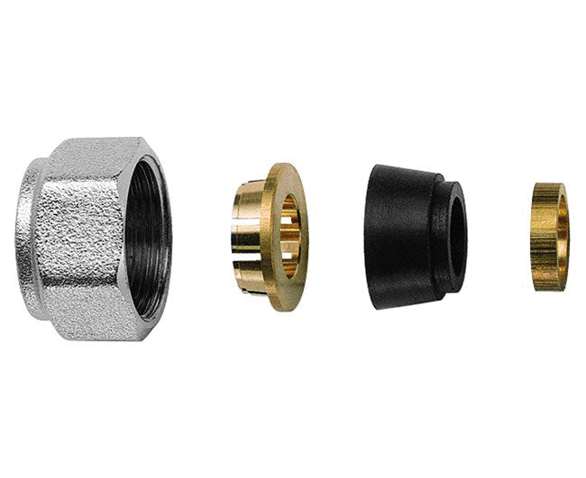 ADATTATORE PER TUBO RAME CON CALOTTA ø12   FAR RUBINETTERIE