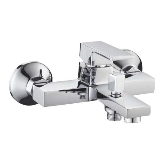 Rubinetto miscelatore monocomando vasca esterno con doccia serie green 2.0  C/attacco duplex e flessibile 1,5mt