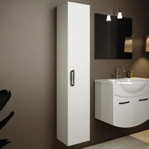 Colonna bagno sospesa in mdf 1 anta 160cm  L=33cm h=163cm p=33cm palissandro/larice  G.n.  mobo