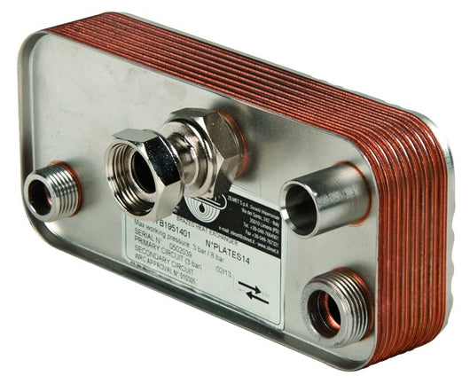 SCAMBIATORE SALDOBRASATO PER CALDAIA MURALE PIASTRE 14   ZILMET SPA