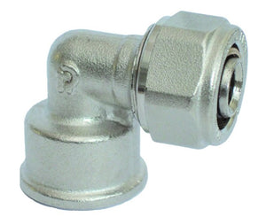 RACCORDO CURVO FEMMINA PER TUBO MULTISTRATO COMPLETO DI KIT 1 ø26    PETTINAROLI