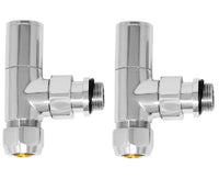 COPPIA VALVOLE SQUADRO CROMATE FORMA TONDA 1/2 CROMATA   Idroweb