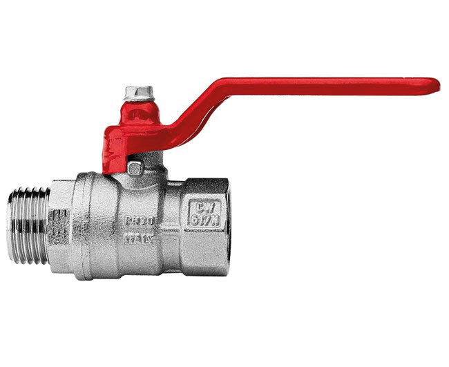 VALVOLA ARRESTO A SFERA IN OTTONE CON LEVA MASCHIO FEMMINA 1/2   ITAP s.p.a.