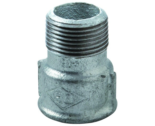 RACCORDO RIDOTTO MASCHIO FEMMINA IN GHISA MALLEABILE ZINCATO 11/2   GEORG FISHER