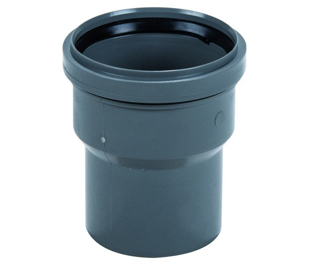 RIDUZIONE ECCENTRICA MASCHIO FEMMINA AD INNESTO IN PP CON GUARNIZIONE Ø100F/90M   MULTI PLAST