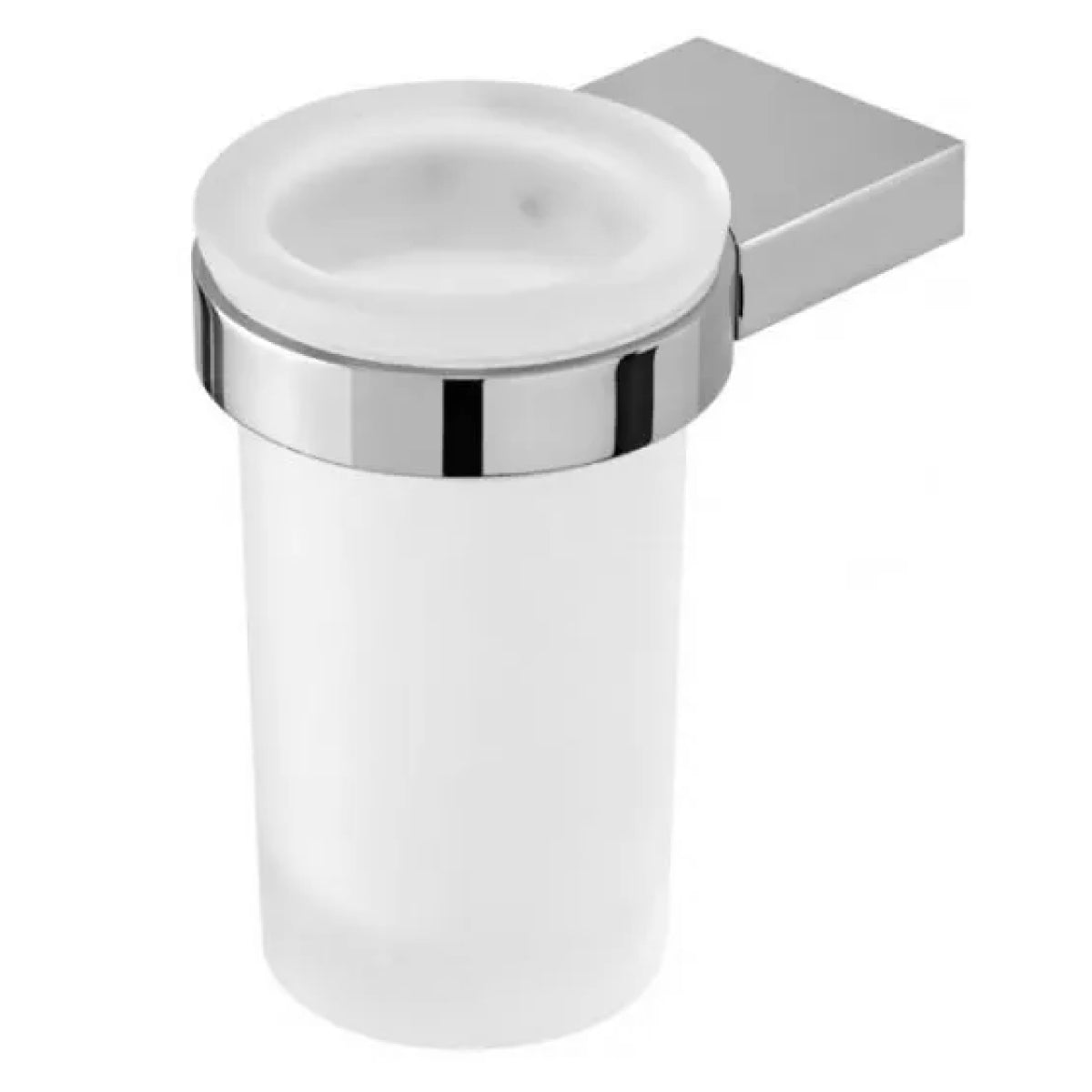 PORTABICCHIERE IN ACCIAIO CROMATO MODELLO FUTURA DIM. CM (HXP):16Xø8 CROMO   Idroweb