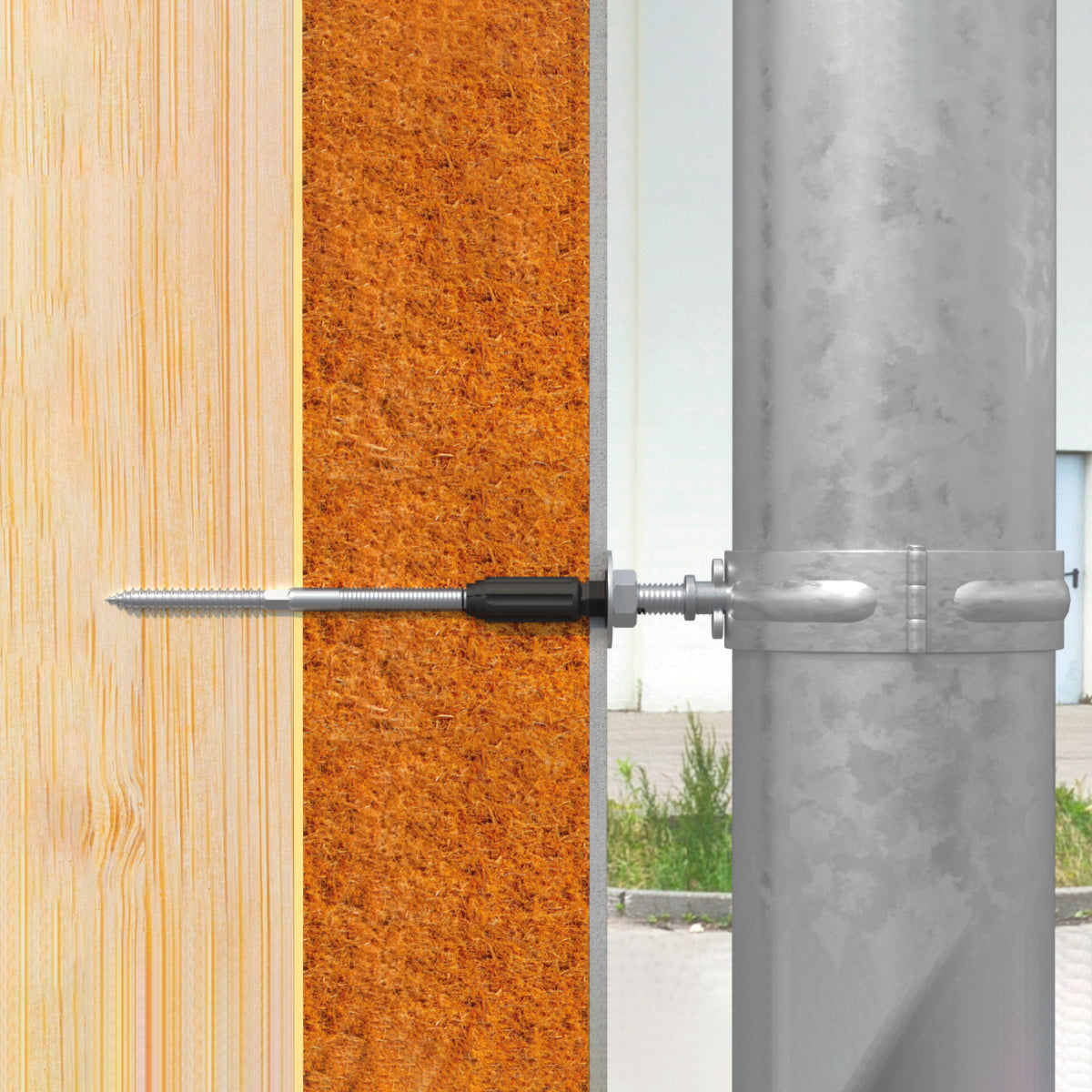 Fissaggio distanziato termicamente isolato fischer thermax 10/120 m10  ?12  Fischer italia s.r.l.