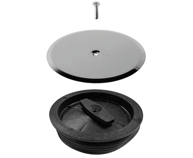 TAPPO 1 VITE C/PIATTELLA ø 120   Idroweb