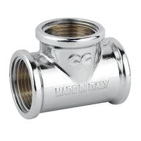 RACCORDO A T INTERMEDIO IN OTTONE CROMATO SERIE 1500 1   TIEMME RACCORDERIE SPA