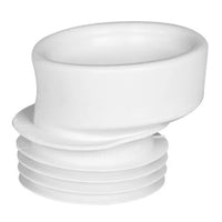 MANICOTTO ECCENTRICO DRITTO IN GOMMA BIANCA PER VASO ø90-110   Idroweb