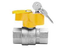 VALVOLA ARRESTO A SFERA IN OTTONE CON FARFALLA E CHIAVE PER GAS FEMMINA FEMMINA 1   ENOLGAS BONOMI SPA