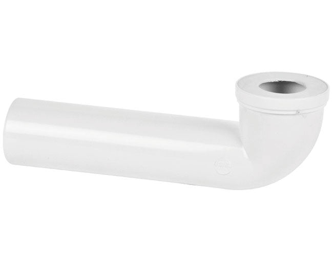 Curva lunga wc rigida maschio femmina in pvc  ? 100  l= 400 mm  Nicoll s.r.l.