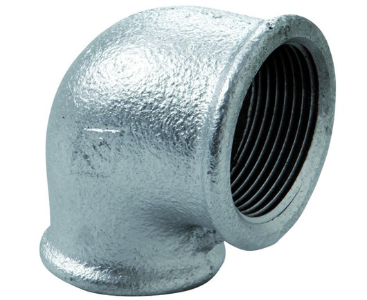 RACCORDO CURVO RIDOTTO FEMMINA FEMMINA IN GHISA MALLEABILE ZINCATA 1x1/2   GEORG FISHER