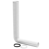 CURVA DI SCARICO BIANCA 35X21 CM ø50-40 MM   PUCCIPLAST Srl