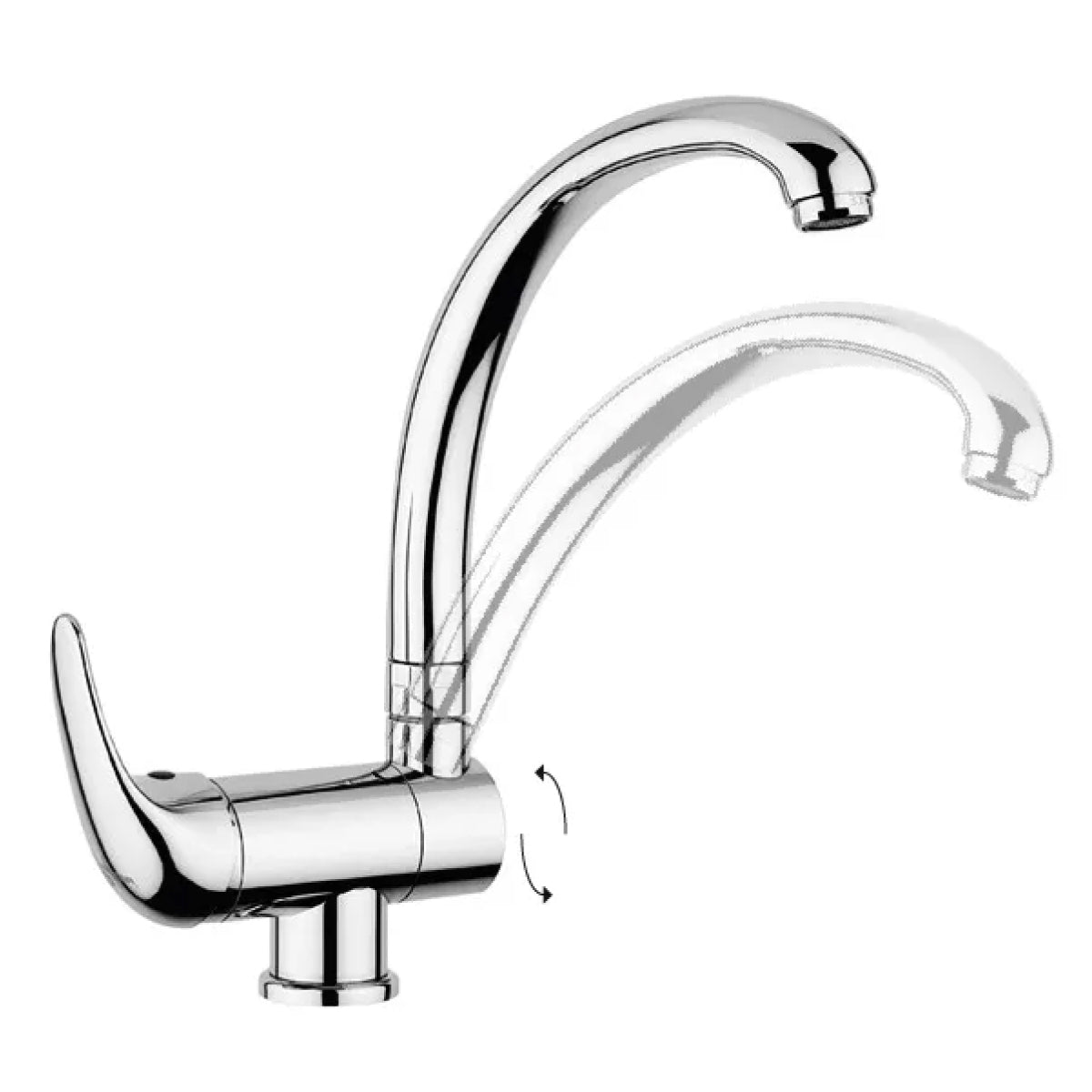 RUBINETTO MISCELATORE MONOCOMANDO PER LAVELLO SERIE NETTUNO 2 3/8   RUBINETTERIA PAFFONI Spa