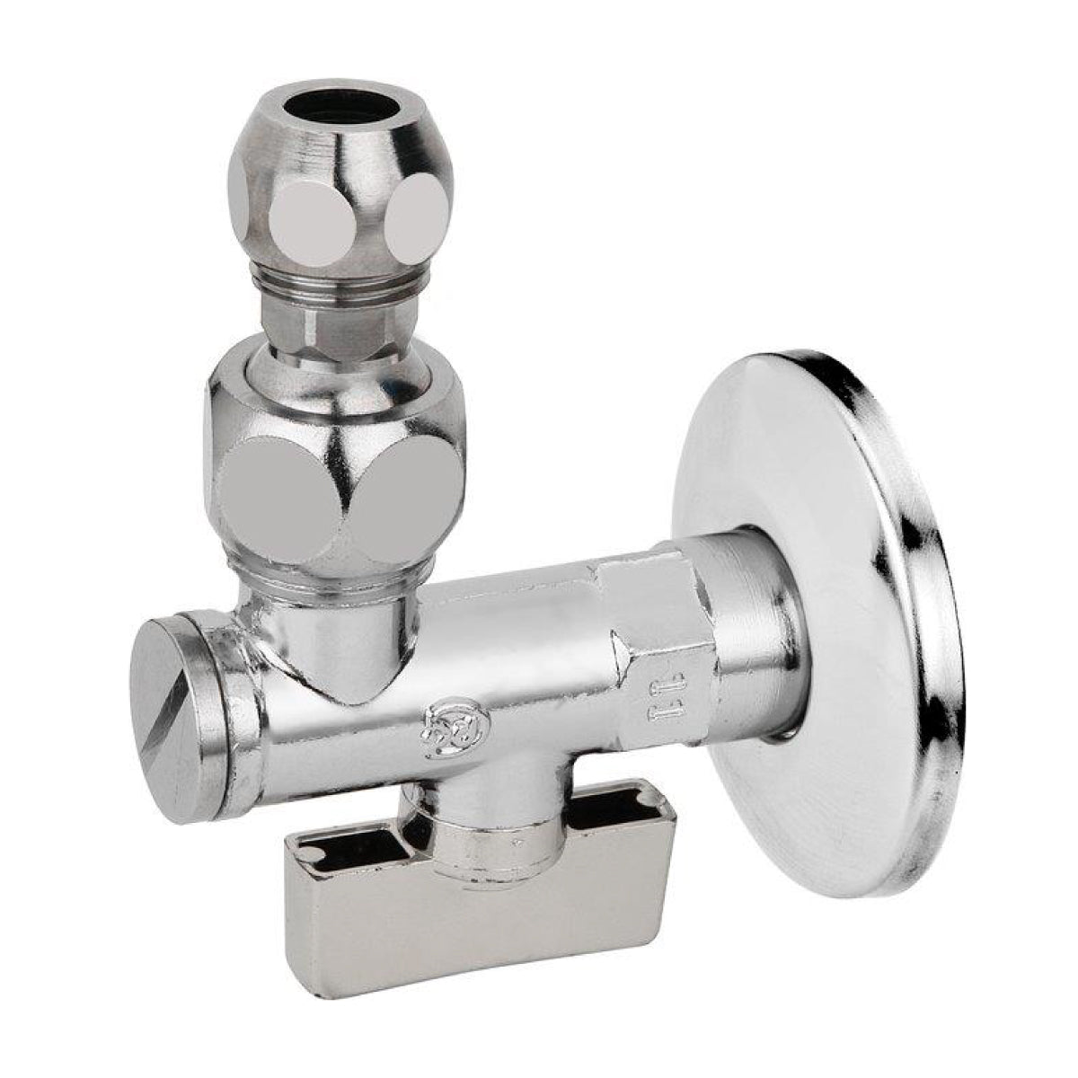 RUBINETTO SOTTOLAVABO A SFERA IN OTTONE CROMATO CON FILTRO E SNODO 1/2   VALVOSANITARIA BUGATTI S.P.A.