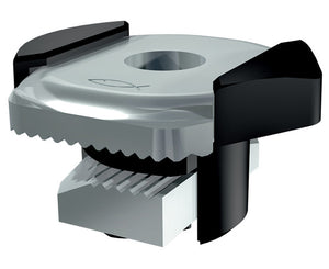 DADO DI CONNESSIONE COLLARI PER TUBI A PROFILI AGGANCIO RAPIDO - C/PIASTRA SUPERIORE   FISCHER ITALIA S.R.L.