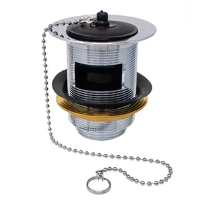 PILETTA LAVATOIO SIFONATA IN OTTONE CROMATO 11/4   ANGELETTI