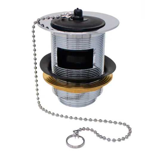 PILETTA LAVATOIO SIFONATA IN OTTONE CROMATO 11/4   ANGELETTI