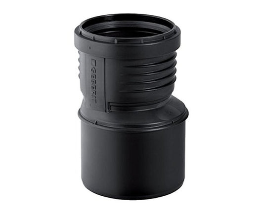 RIDUZIONE ECCENTRICA MASCHIO FEMMINA AD INNESTO IN PP CON GUARNIZIONE SERIE SILENT 50 M/40 F   GEBERIT